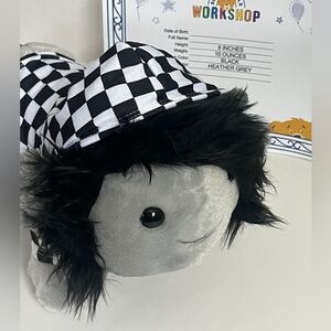 NEW Emo Axolotl Stuffed Animal Check Hoodie Gift Set build a bear BAB